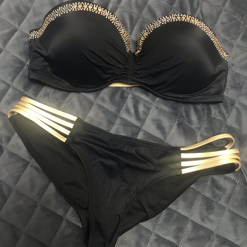 Black & Gold Victoria Secret Bikini